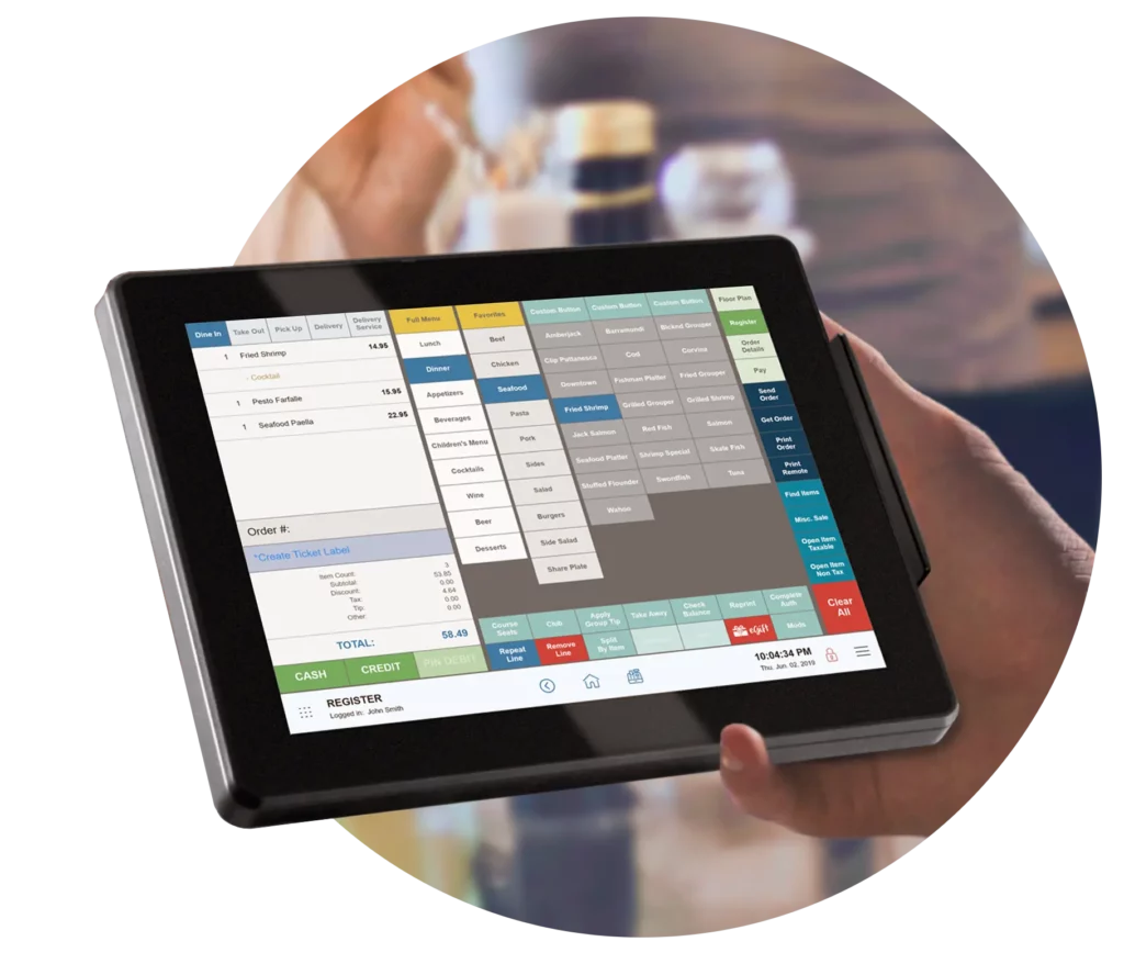 exatouch pos tablet for restaurants
